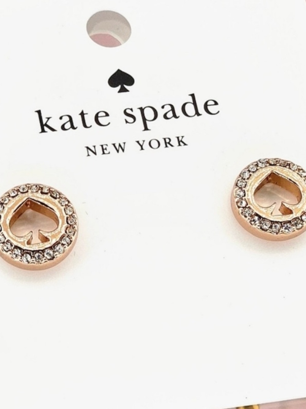 NWT Kate Spade Spot  the Spade earrings , w bag